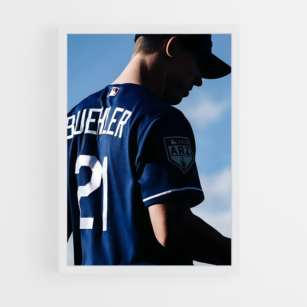 Poster Walker buehler – affiche Baseball (vue 3)